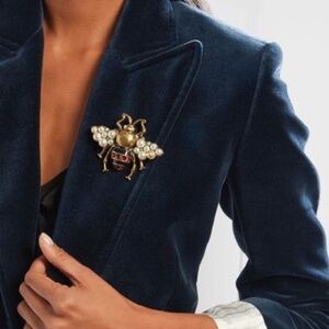 $830 Authentic Signed GUCCI Bumblebee Bee Brooch Pin LARGE 3" Made in Italy